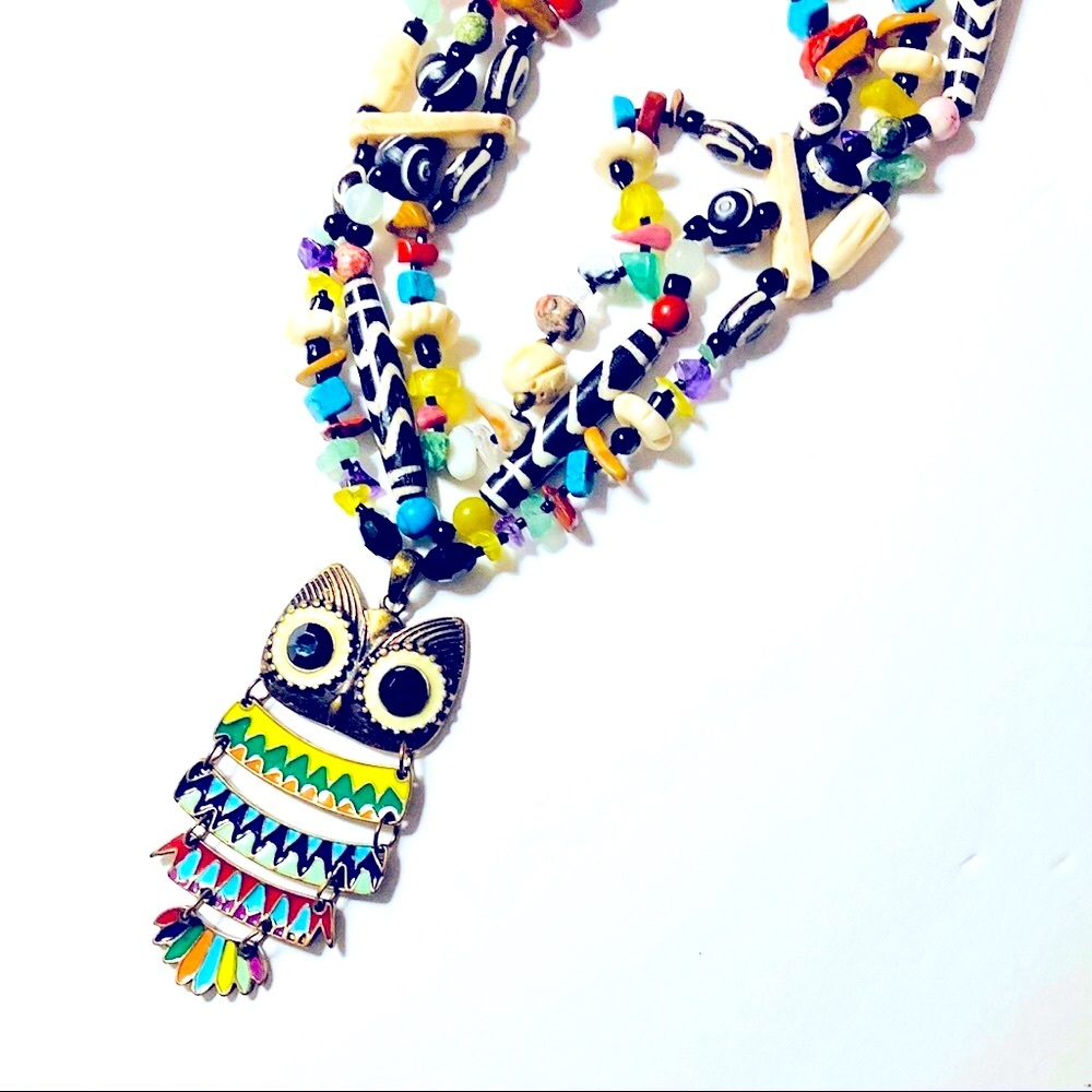 It’s Owlright Now Statement Necklace